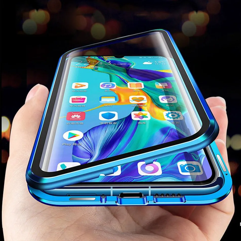 Чехол для Huawei Honor 8X 10 20i двухсторонний чехол из закаленного стекла 9X 20 Pro