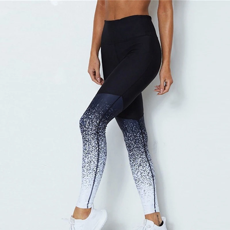 

Womens High Waist Elastic Leggings Pants Women Sports Workout Waist Running Pants Fitness Elastic Leggings Ropa De Mujer