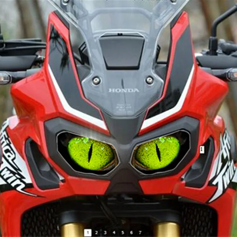 Для HONDA Africa Твин CRF1000L аксессуары для мотоциклов передний обтекатель наклейка на фару Защитная Наклейка - Название цвета: D