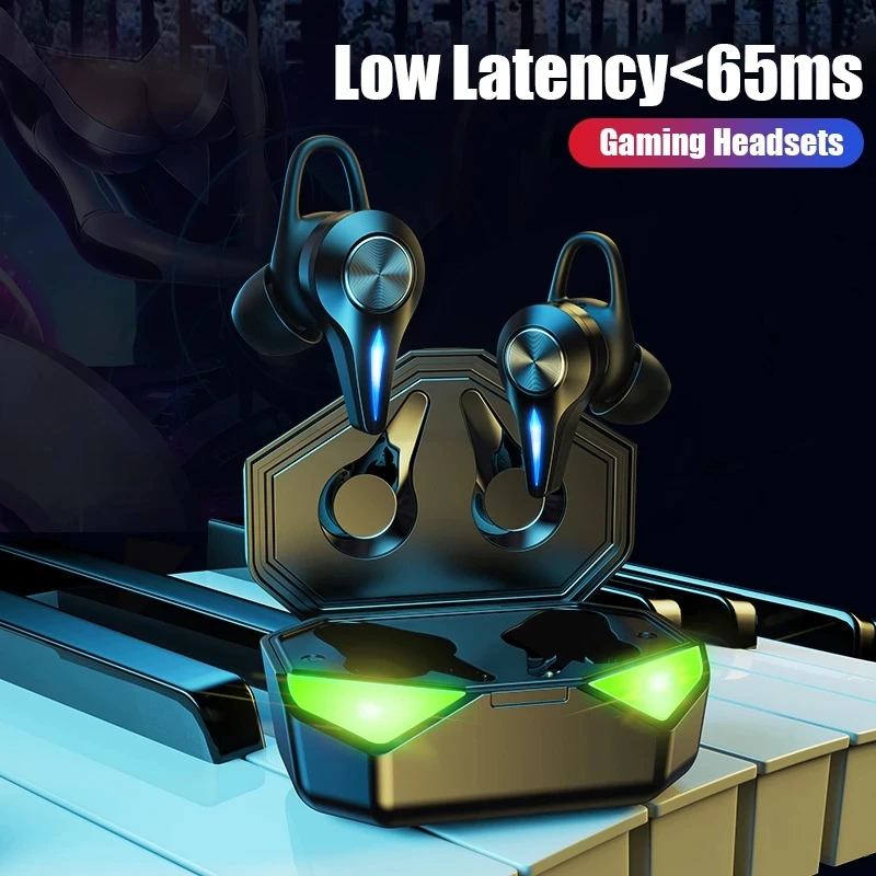 

Newest Fashion K5 Smart LED game Bluetooth wireless headphones wireless for shooting in motion headset stereo earphone headset