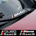 Автомобильные наклейки на стеклоочиститель для Fiat Qubo, Stilo, Sedici, Siena, ранчо, 4 шт.
