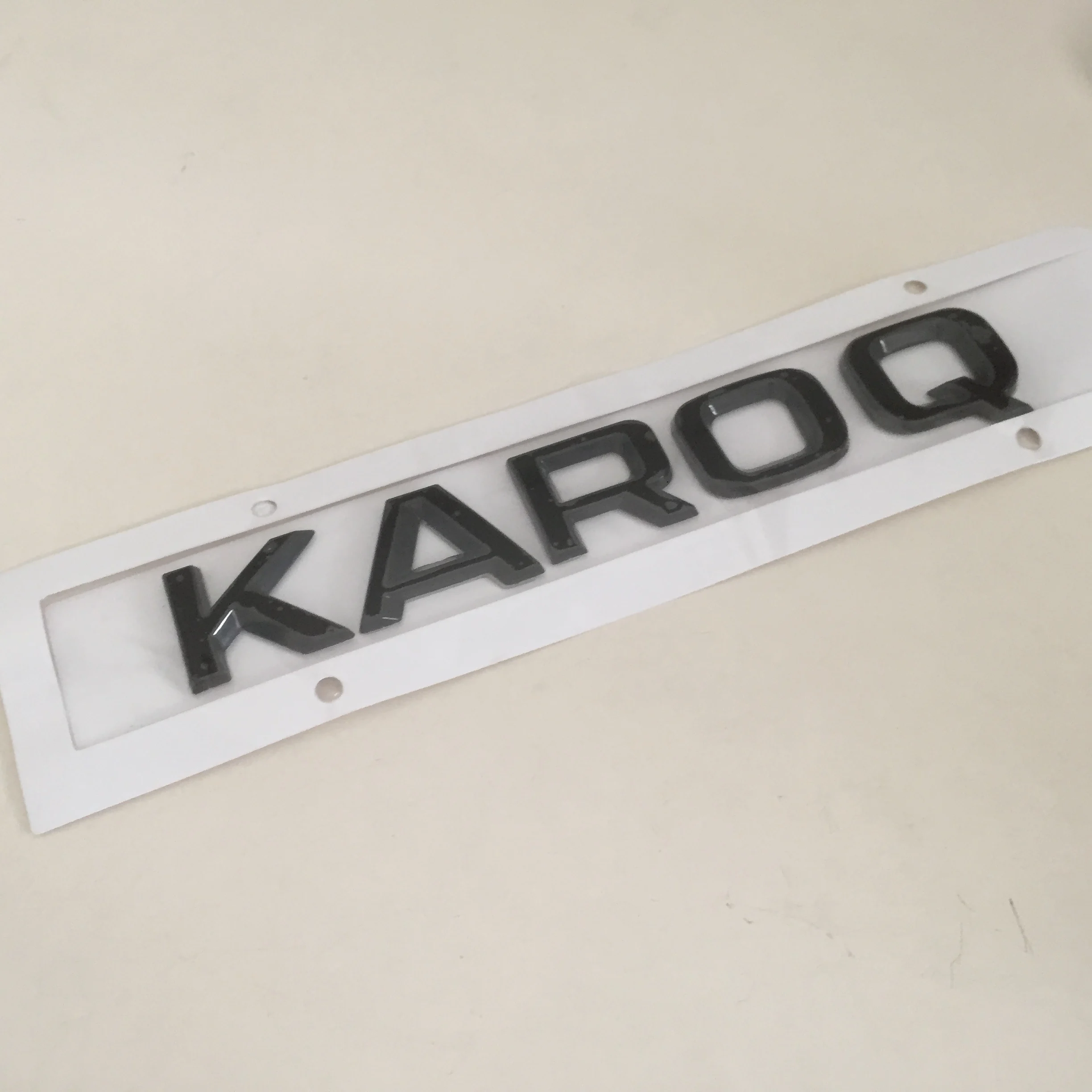 1 шт. 3D ABS высокое качество KAROQ Автомобильная буква задняя идентификация эмблема