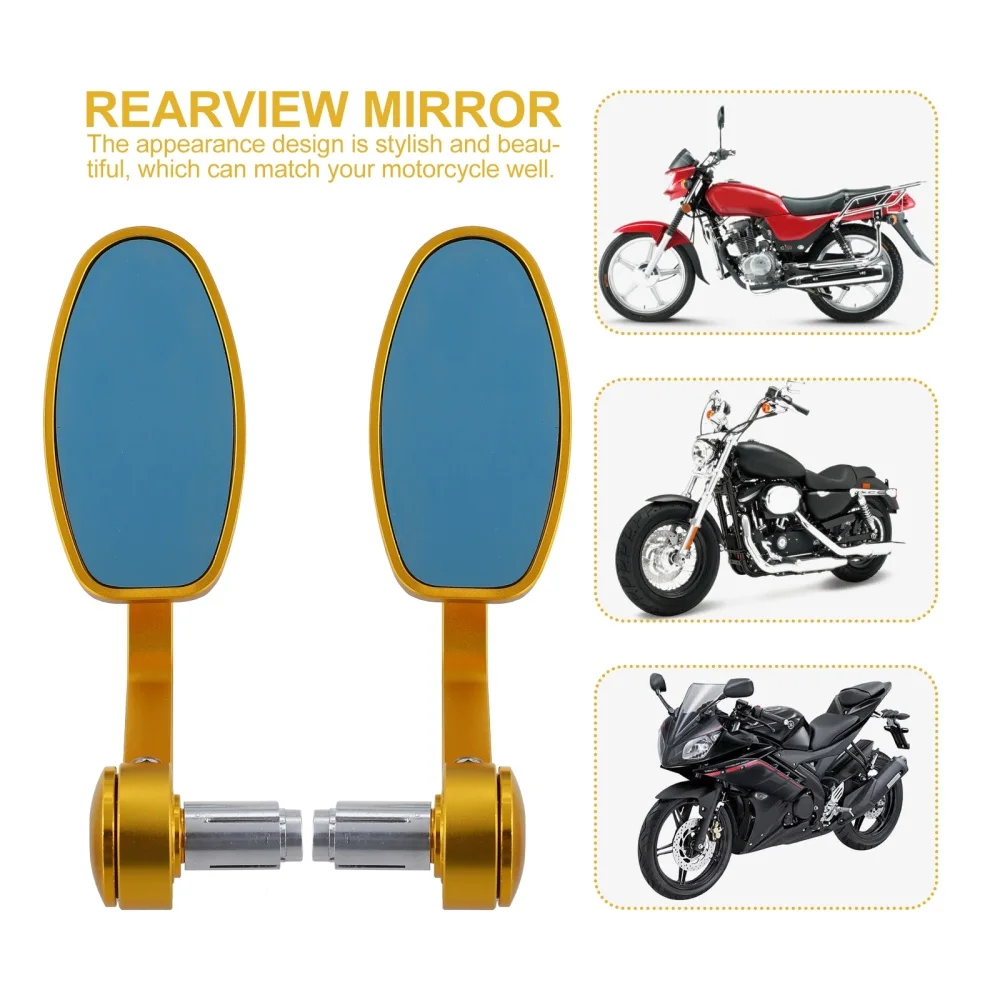 

1 Pair Practical Motorcycle Handlebar Rearview Mirror Reflector Reversing Mirror