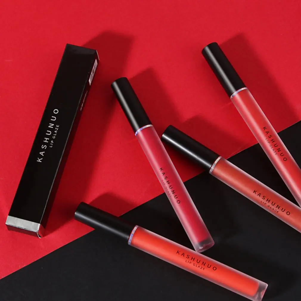 Водостойкая матовая бархатная воздушная глазурь для Губ Бархатный блеск губ