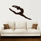 Наклейка на стену балерины, Виниловая наклейка, балетные танцы, акробатика, гимнастика, для девочек, Декор стен для танцевальной студии, Фреска для спальни, C202