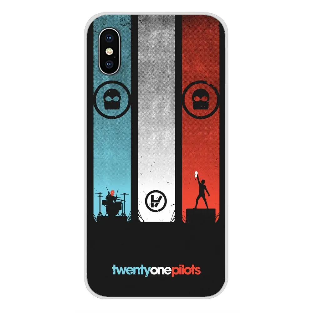 Силиконовые чехлы для Apple iPhone X XR XS 11Pro MAX 4S 5C SE 6S 7 8 Plus ipod touch 5 6 Twenty One Pilots 21 band |