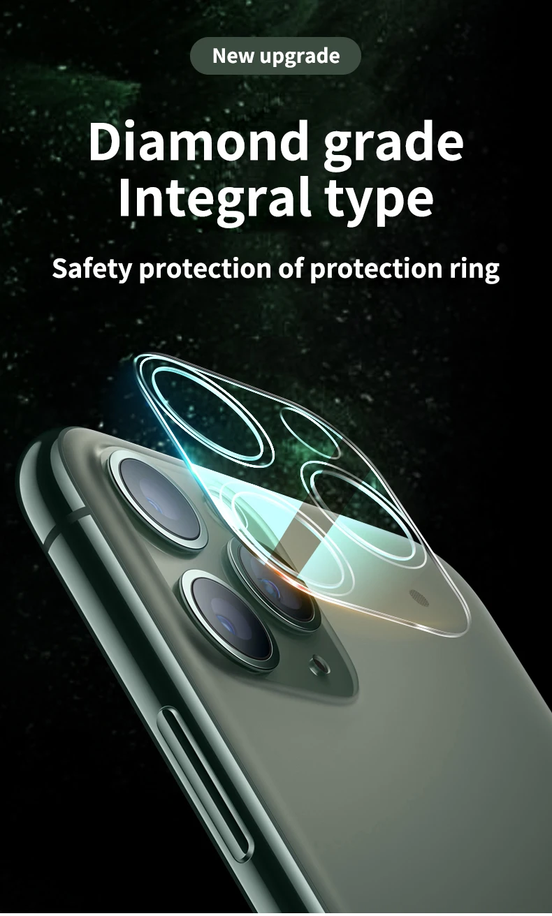 Полностью прозрачная пленка для iPhone 11 3D полное покрытие Задняя камера объектив Защита экрана для iPhone 11 Pro Max чехол из закаленного стекла