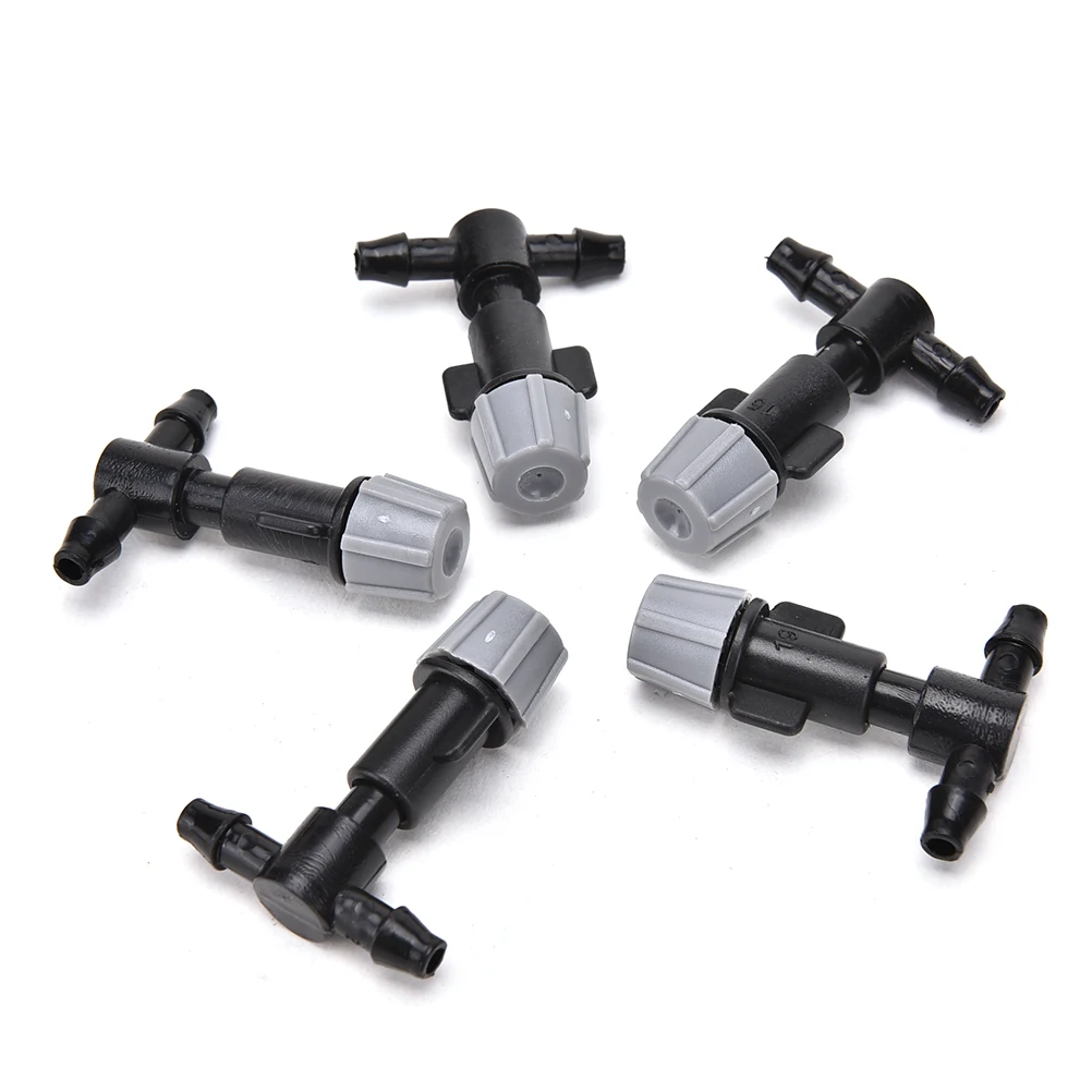 

Wholesale 5pcs/lot New Greenhouse Flower Plant Garden Misting Atomizing Sprinkler Nozzles Tee Grey