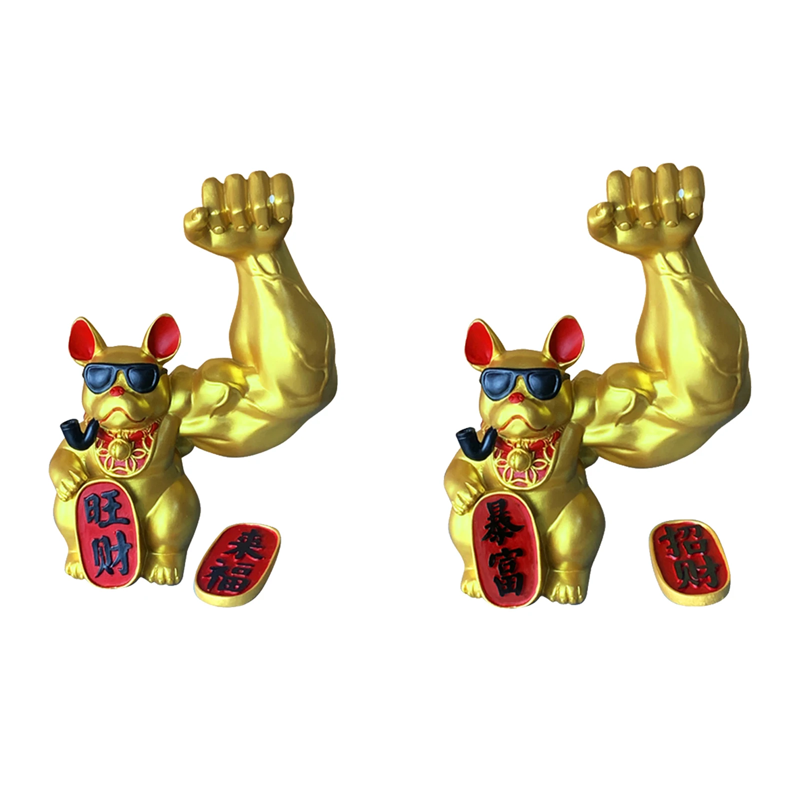 

Гигантская мышечная рука, счастливая кошка, фигурки, прочная рука, приветственное состояние, искусственное украшение фэн-шуй, украшение инт...