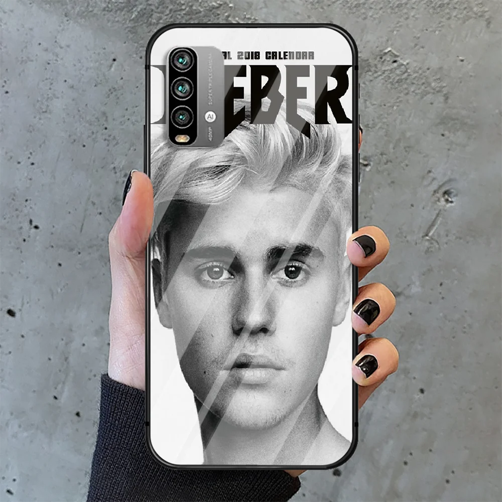 

Justin Bieber Phone Tempered Glass Case Cover For Xiaomi Redmi note k 7 8 9 10 30 40 A C T S Pro 4G 5G Ultra Hoesjes Cell