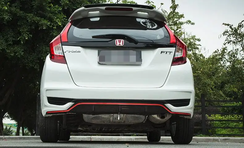 Для Honda FIT JAZZ ABS задний бампер диффузор протектор для 2018 2019 YCK Боди Комплект