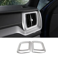 for volvo xc60 2018 2019 abs matte accessories car left and right air outlet strip cover trim auto interior moulding sticker