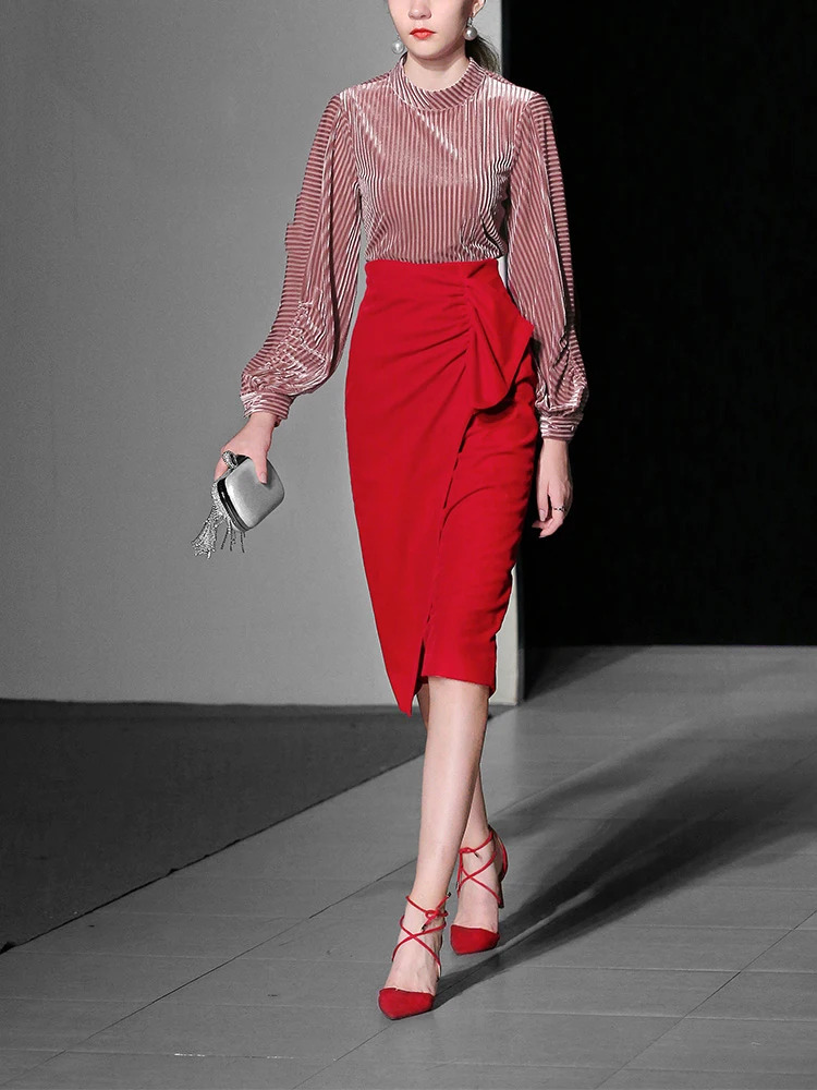 Женские костюмы с юбкой карандаш элегантные модные дизайнерские 2020 весна осень