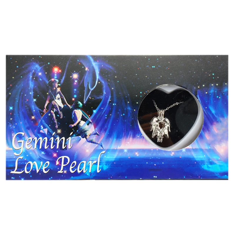 Шкатулка из натурального пресноводного жемчуга с 12 созвездиями ожерелье