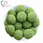 10 шт., бусины для вязания крючком, из хлопка