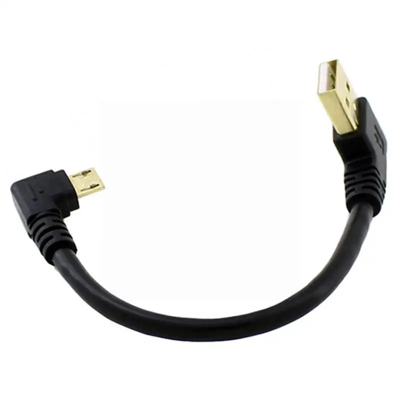

Right Angled 90 Degree Usb 2.0 Micro Male To Left Angled A Type Male Data Cable For Tablet & Cell Phone Y1j3