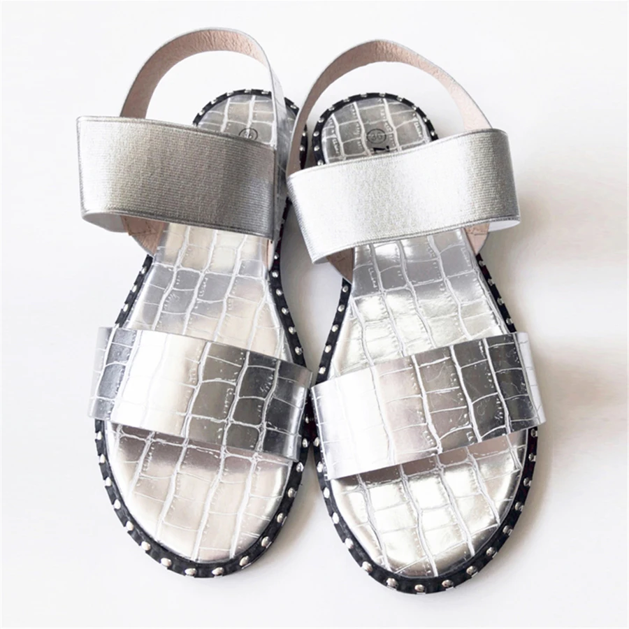 

Brand Women Slipper Shoes Luxury Croco-Effect Summer Fashion Flat Low Heel Comfortable Open Toe Casual Sandals with Good Quality