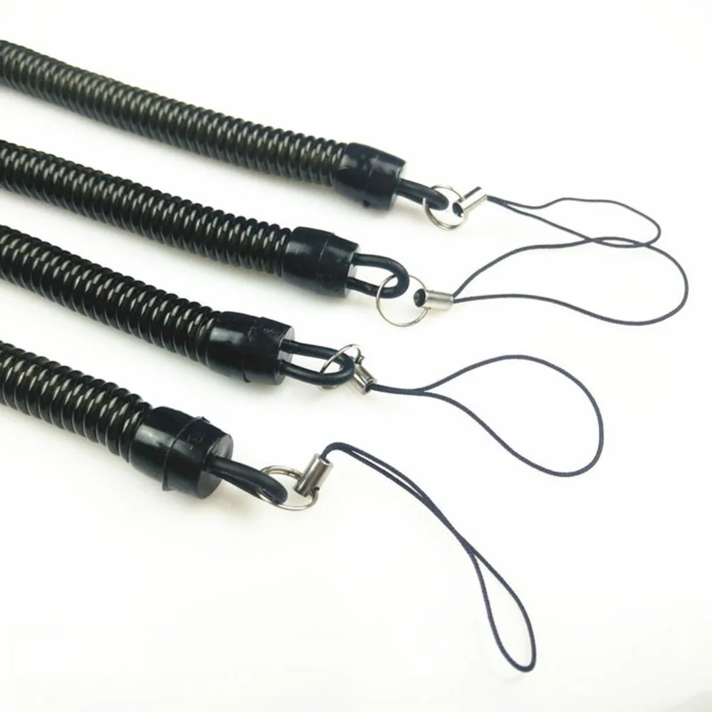 Practical Retractable Plastic Elastic Rope Key Ring Spring For Outdoor Security Tools Keychain Camping F5B6 | Спорт и развлечения