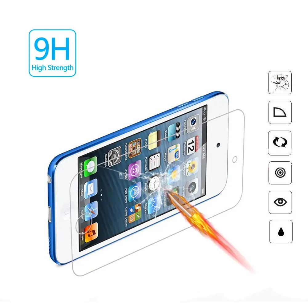 Закаленное стекло 9H 2.5D для Apple IPod Touch 5 6 Защита экрана 5-го 6-го поколения защитная