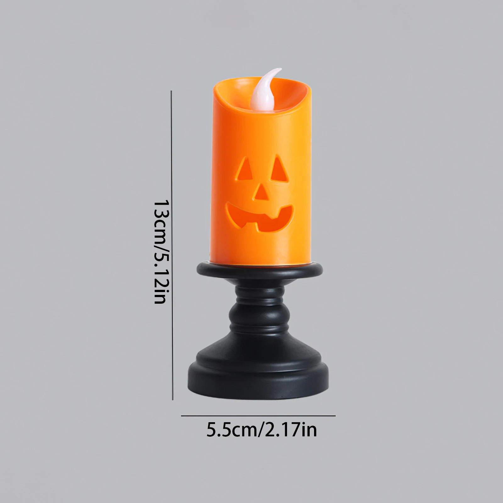 

Halloween Light Long Lasting Led Candlestick Props Safety Colorful Discoloration Pumpkin Lantern For Halloween Decoration