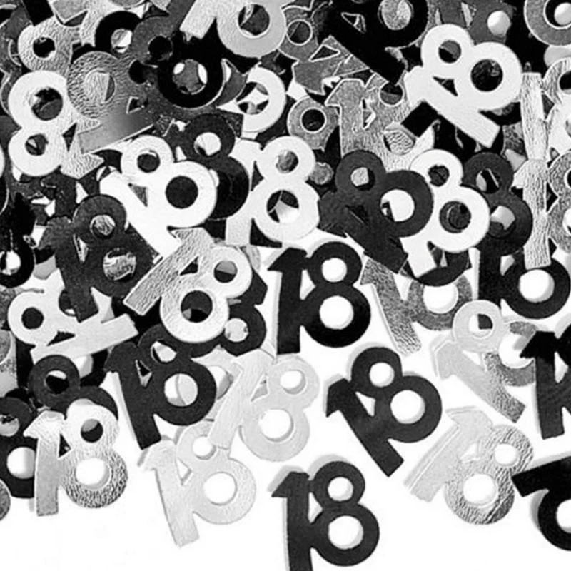 1 упаковка милых цифр для украшения вечеринки в честь Дня рождения 18/13 лет