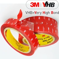 3m vhb 4910p nano tape double sided tape red transparent acrylic foam adhesive waterproof home car plate wall usage emblem door
