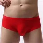 Трусы-боксеры мужские шелковые, пикантное нижнее белье, трусы для пениса, шорты-боксеры, размеры S-XL