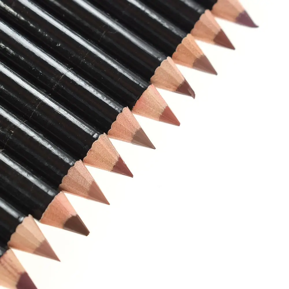 Лидер продаж 12 цветов брендовые Карандаши для губ матовый карандаш водостойкий