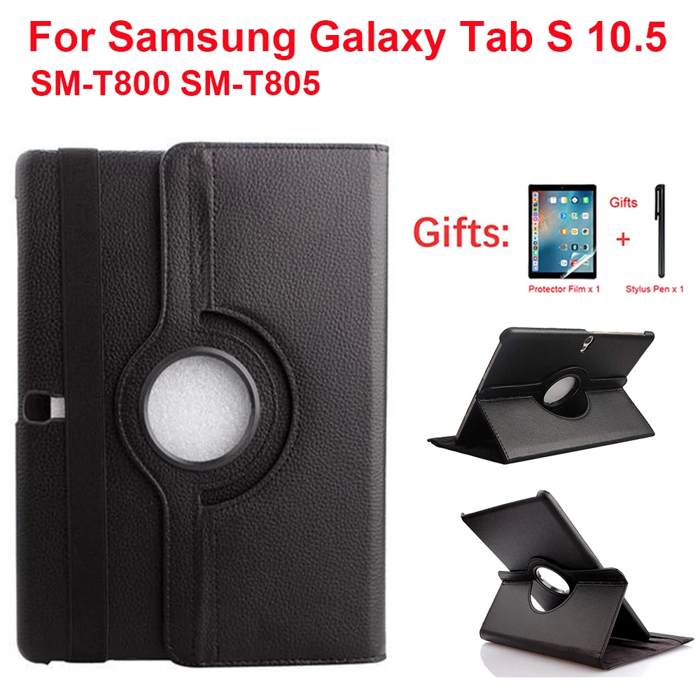 

Чехол для Samsung Galaxy Tab S 360, из экокожи, с поворотом на 10,5 градусов