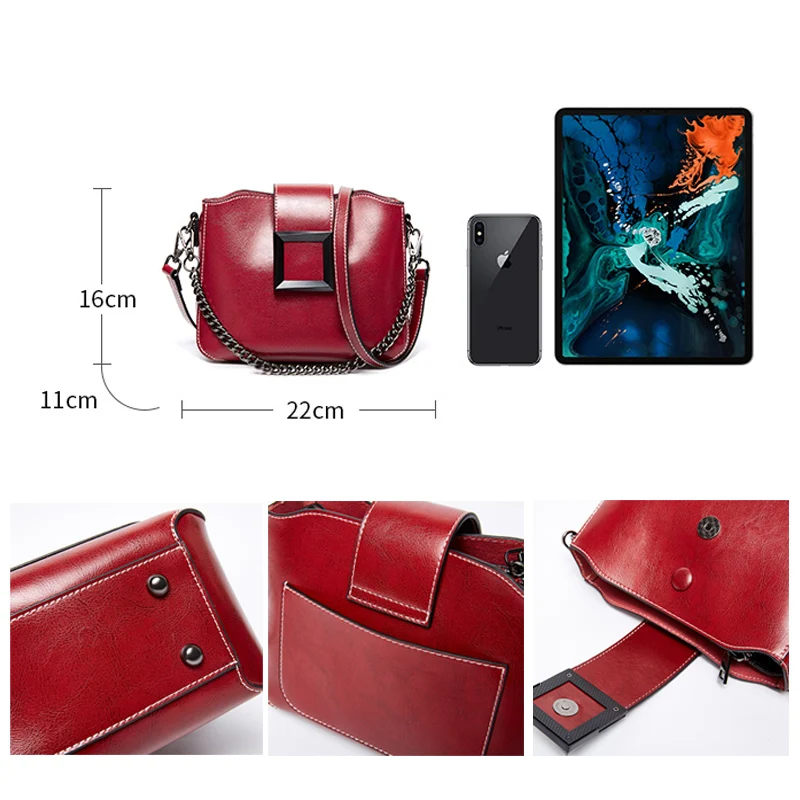 Дамские сумочки из 100% натуральной кожи в стиле ретро женская сумка-мессенджер