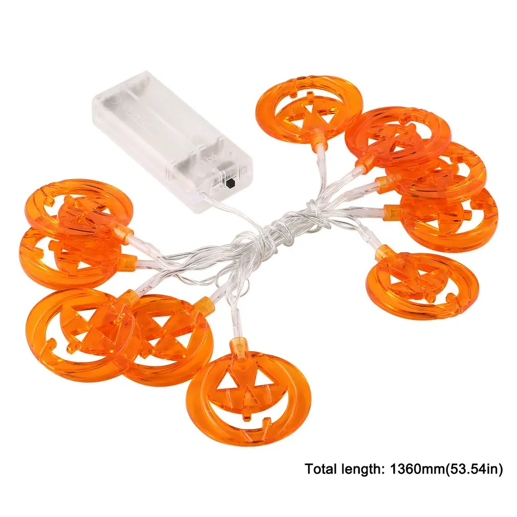 

Battery Operated 10 LEDs Pumpkin Fairy String Light Decoration Light for Outdoor Halloween Thanksgiving Party Christmas