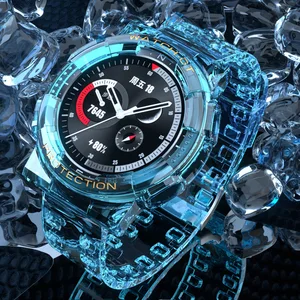 new watchband for huawei watch gt2 4246mm clear silicone protective case for honor magic2 accessories strap wrist bracelet band free global shipping