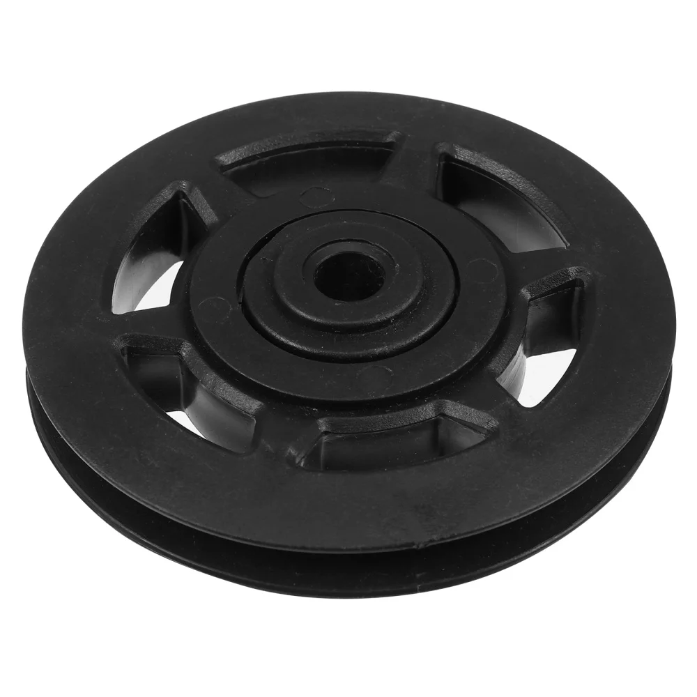 

1Pc Fitness Pulley Wheel Plastic Fitness Pulley Fitness Trainer Tool (Black)