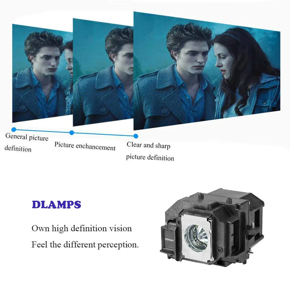 Сменная Лампа для проектора ELPLP54 V13H010L54 EPSON 705HD S7 W7 S8 + EX31 EX51 EX71 EB X7 S72 X72 X8 S82 W8 X8e|Лампы