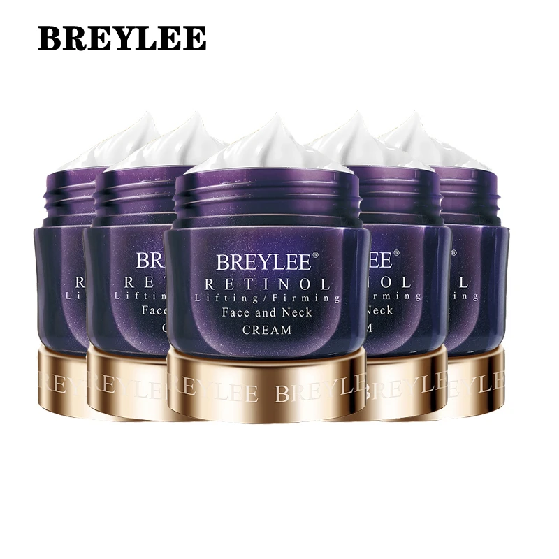 BREYLEE Retinol FirmingFaceCreamLifting Neck Anti-aging Remove Wrinkles Night Day Cream Moisturizing Facial Serum Korea SkinCare