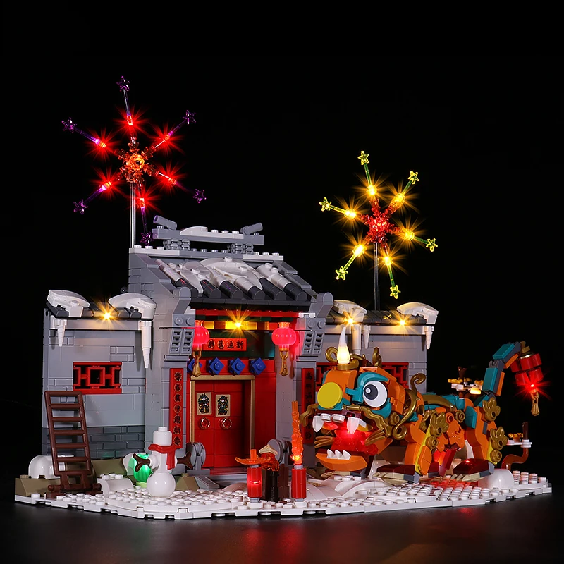 

LED Light Up Kit For lego 80106 for Story of Nian bricks Lighting Toys New Year Gift Toy for Kids (only light)