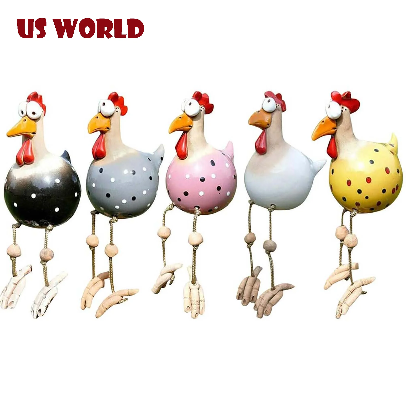 Керамические статуи для цыплят и сада скульптуры украшение дома животные