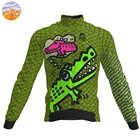 Мужская теплая трикотажная зимняя флисовая куртка Shopline с длинными рукавами для велоспорта уличная спортивная одежда с крокодиловым принтом