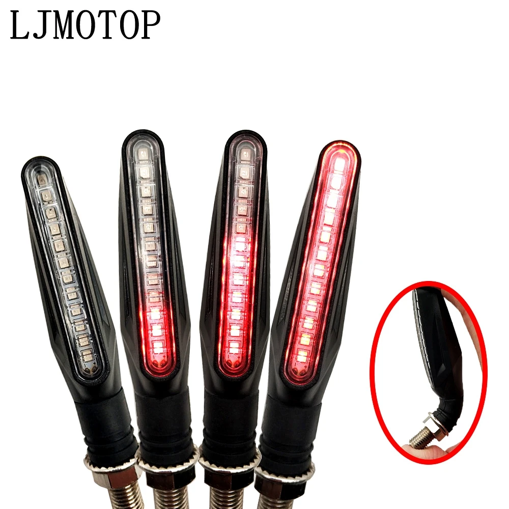 Светодиодный мотоцикл указатели поворота мигает сигнальная лампа аксессуары