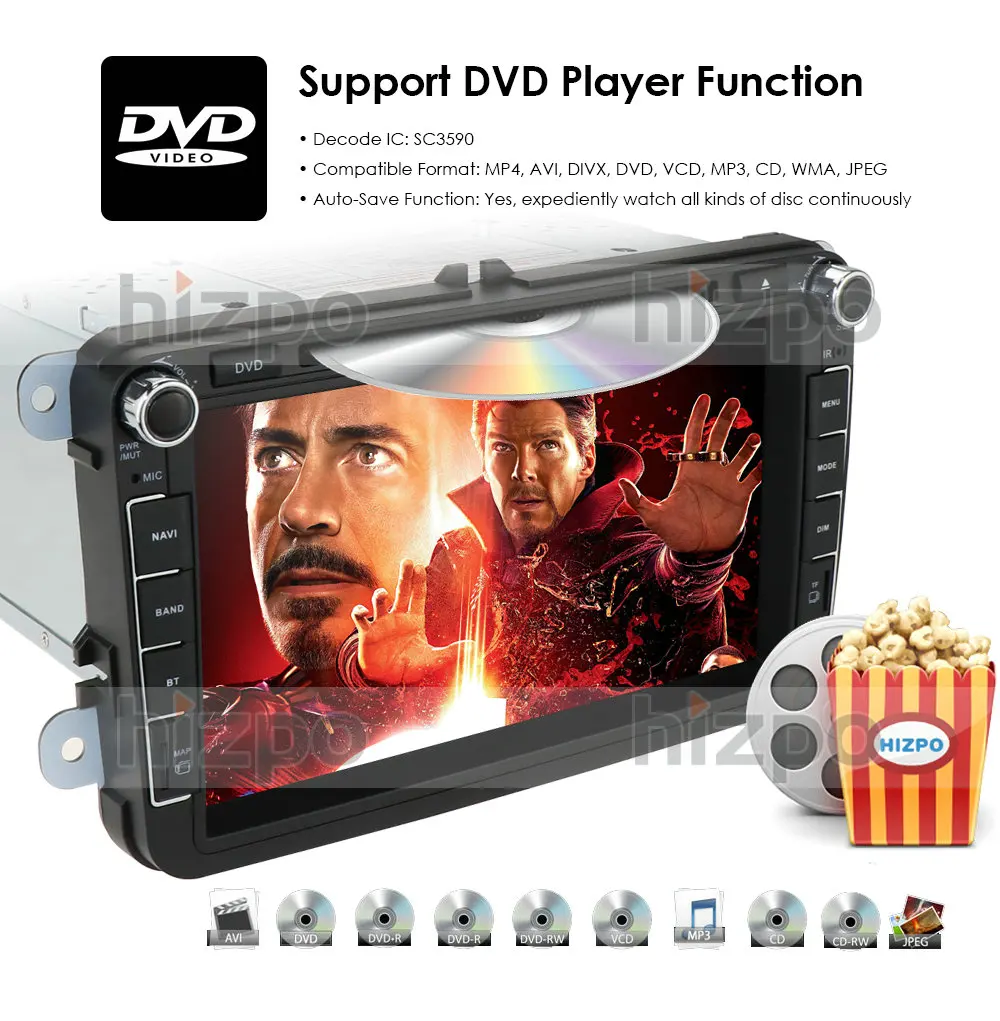 Android10.0 автомобильный мультимедийный плеер 2 Din автомобильный DVD для VW/Volkswagen/Golf/Polo/Tiguan/Passat/b7/b6/SEAT/leon/Skoda/Octavia RadioGPS