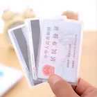 10 шт.лот 60*93 мм прозрачные защитные чехлы для карт, держатели для ID карт, кошельки, кошелек, Защитные чехлы для визиток и кредитных карт