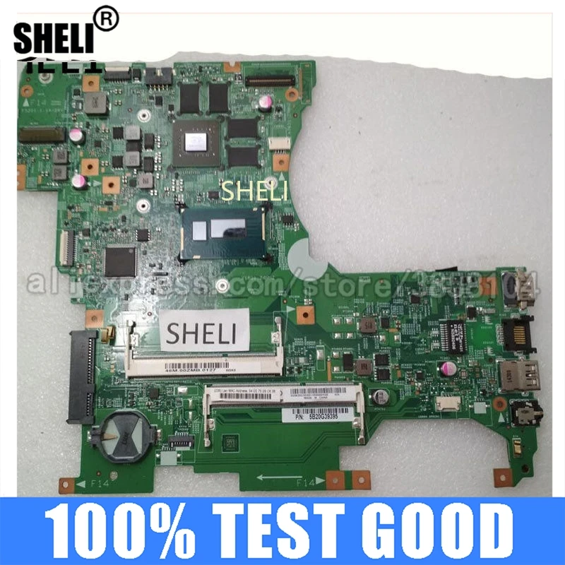 

Материнская плата SHELI для Lenovo Flex 2-15 с фотоэлементами 448.00Z04.0011 5B20G39457