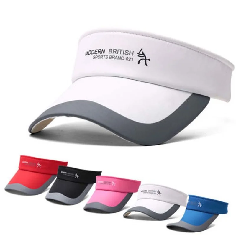 

Spring Summer Sports Sun Hats Women Hat Men's Cap Adjustable Cotton Visor UV Protection Top Empty Tennis Golf Running Sunscreen