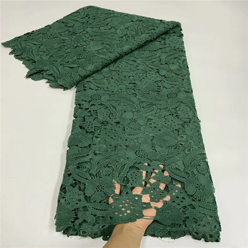 

Milk Silk Nigerian Lace Fabrics For Wedding Dress African Cord Lace Fabrics High Quality Guipure Lace RF130-77