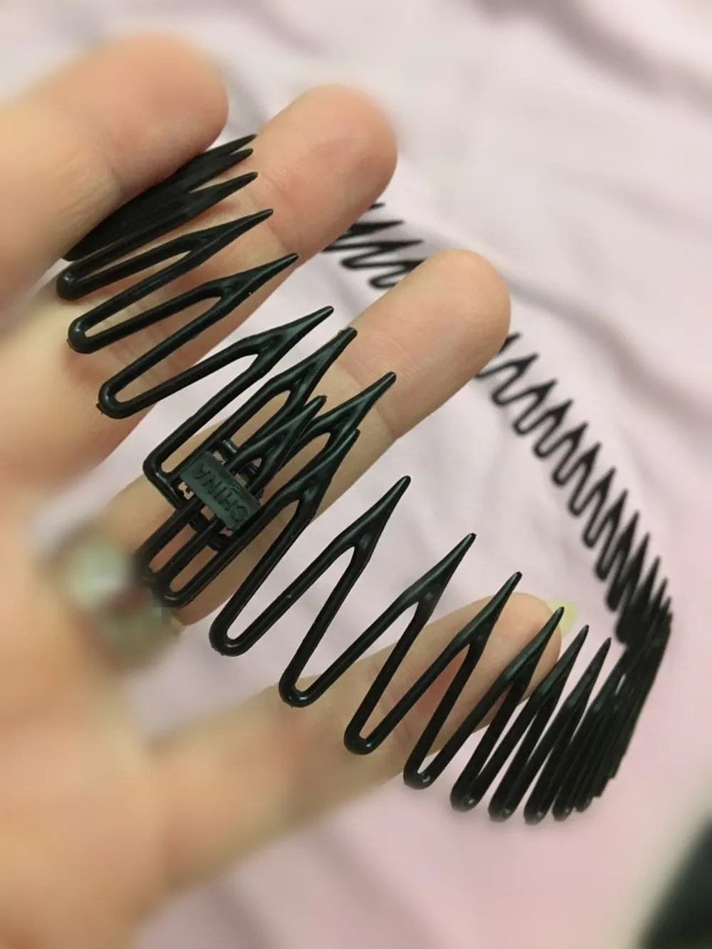 5 шт./лот пластиковая цельнокруглая эластичная Гибкая расческа зубцы повязка на голову заколка для мытья