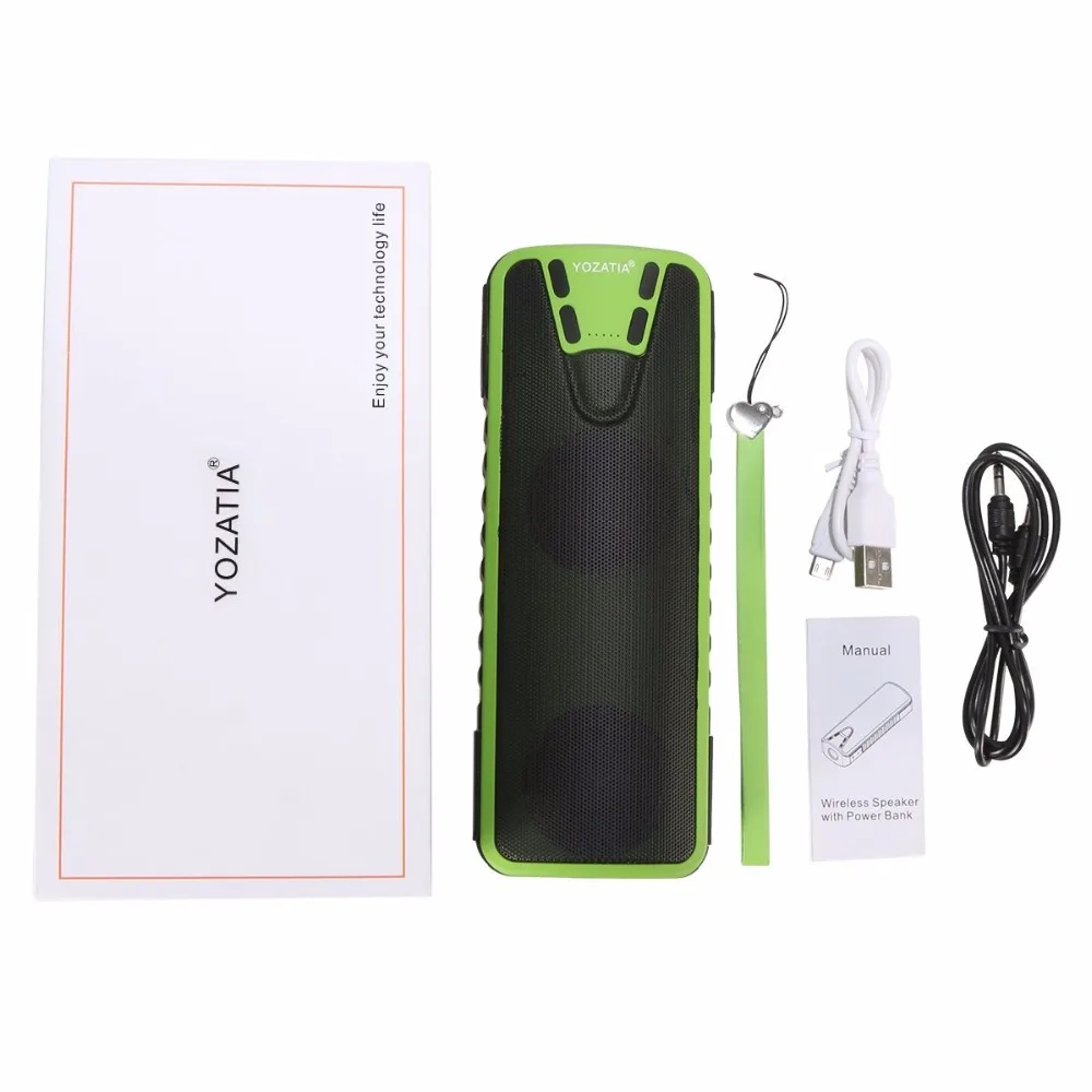 J7 беспроводной динамик Bluetooth V3.0 4000MA power Bank портативный светодиодный Многофункциональный динамик для зарядки