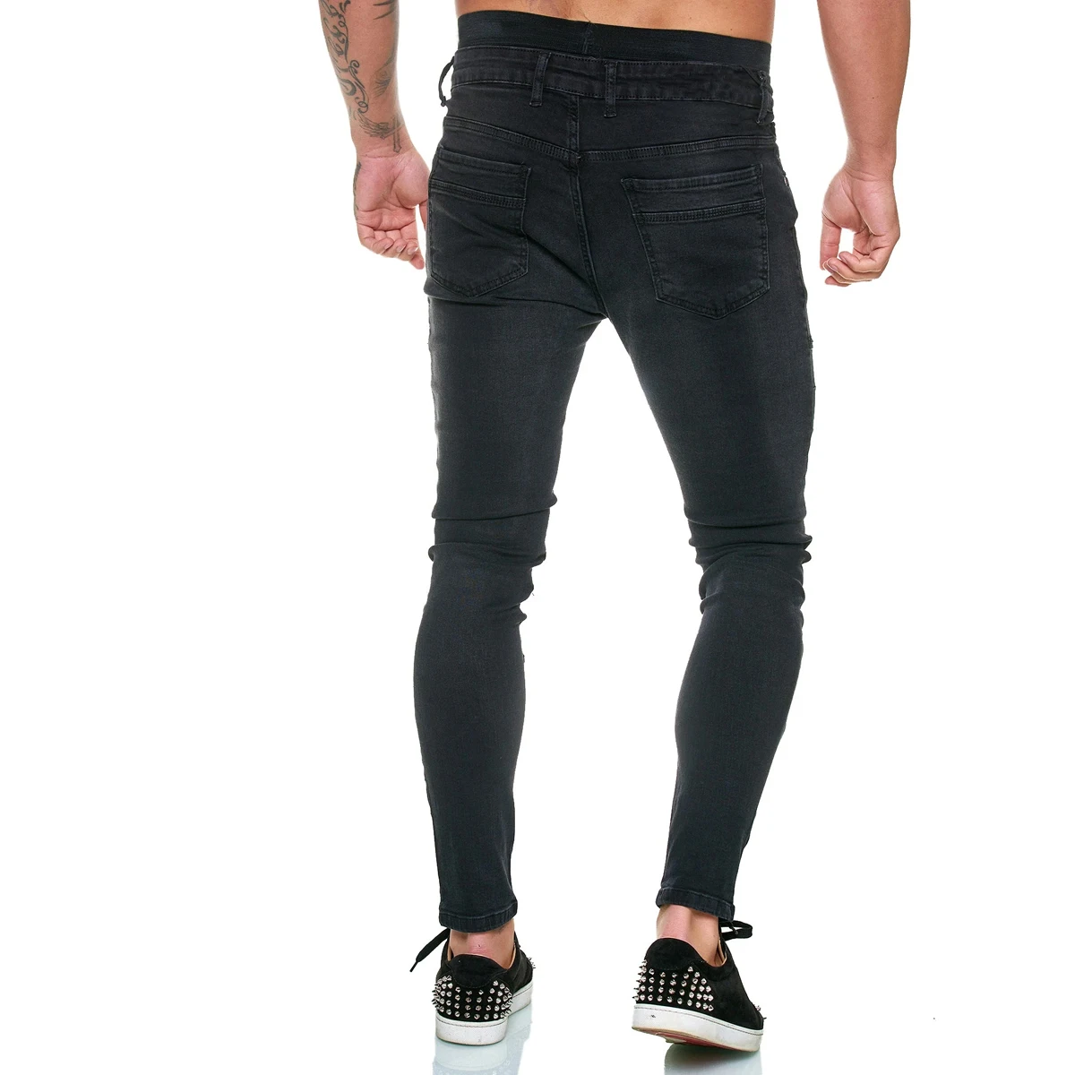 

Men Jeans Pants Fashion male Street Slim Casual Pants Full Length Pencil pants Trousers Hot 2020