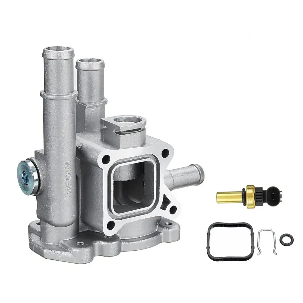 With Sensor Алюминиевый корпус термостата 96984103 96817255 для Chevrolet Chevy для Cruze Aveo Orlando для Opel Astra Zafira Signum Moka - Цвет: With Sensor