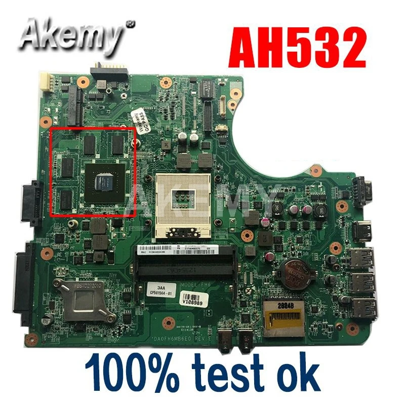 

Дискретная материнская плата для FUJITSU A532 AH532 DA0FH6MB6E0 DDR3, 100% Протестировано, ок. Доставка