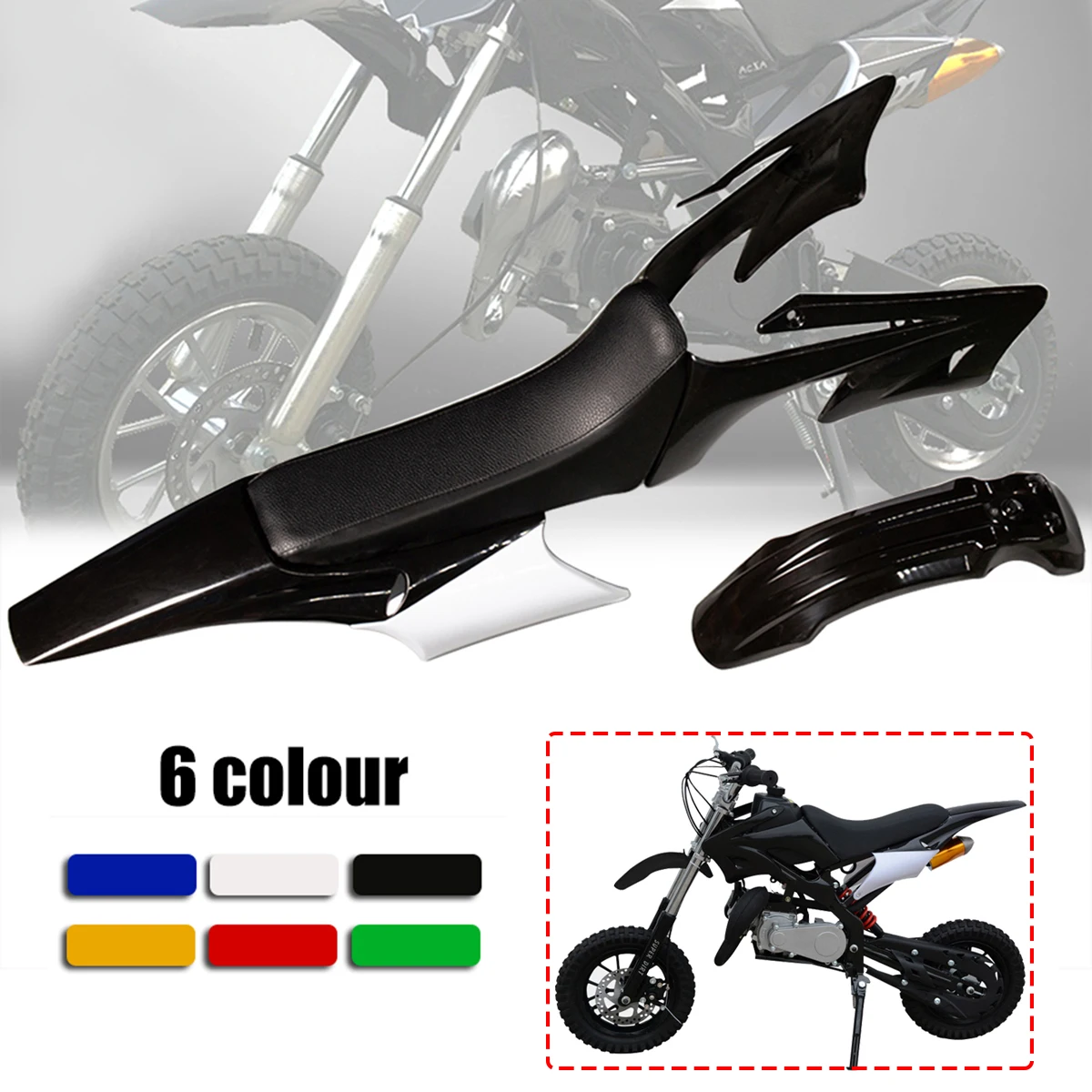 Motorrad Kunststoff Verkleidung Kits Für Mini Pit Bike Dirt Bike Kunststoff Abdeckung Fit Für Apollo110cc/125cc